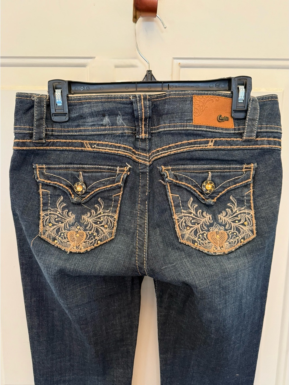 Candie's Blue Jeans with Contrast Stitching-Vintage